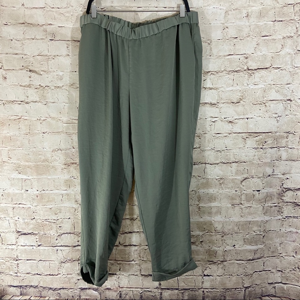 Vince Camuto olive green harem pants size 0X - Picture 1 of 7